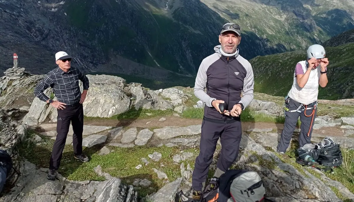 Pause im Aufstieg zum Gamsspitzljoch | © Hubert Stadler