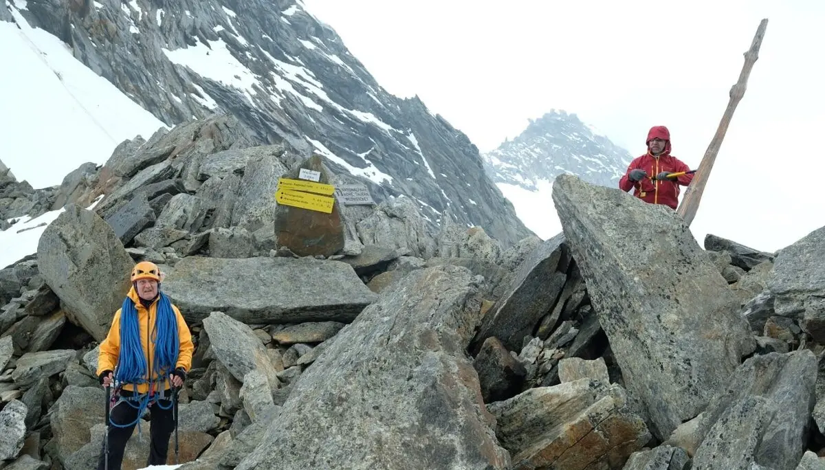 Am Maurertörl (3108m), im Hintergrund Großer Geiger (3360m) | © Dr.Axel Wohlfahrt