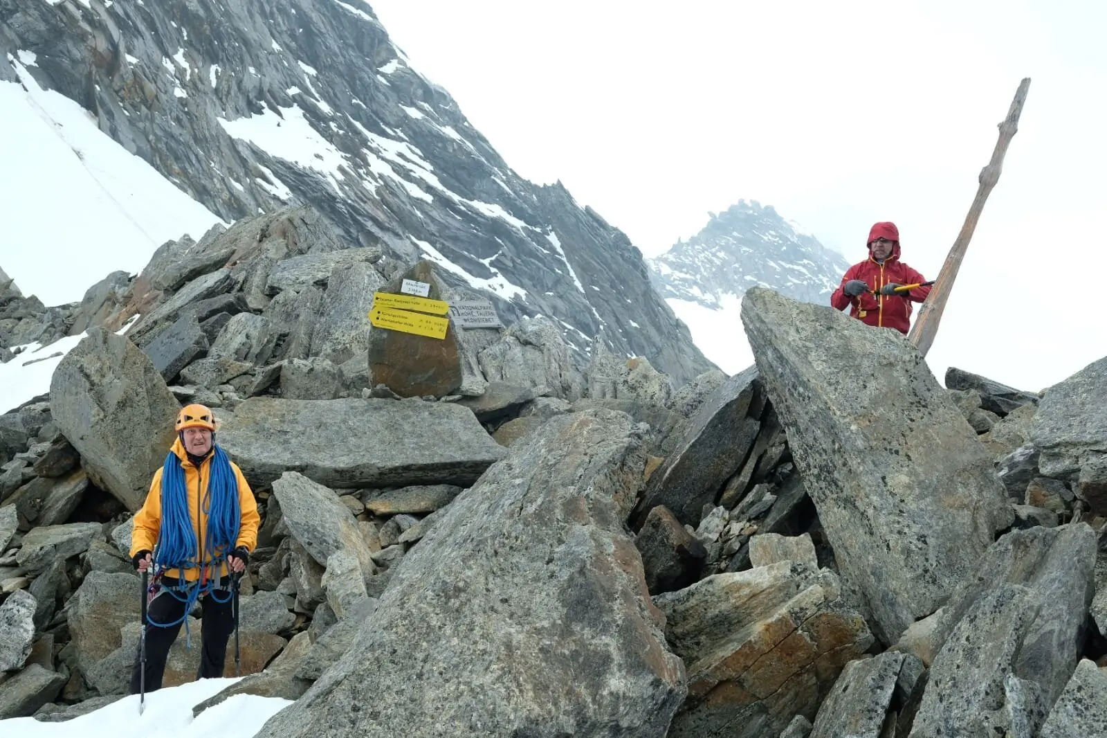 Am Maurertörl (3108m), im Hintergrund Großer Geiger (3360m) | © Dr.Axel Wohlfahrt