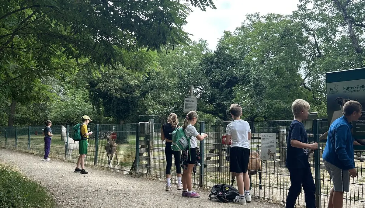 besuch im tiergehege | © leonie hoffmann