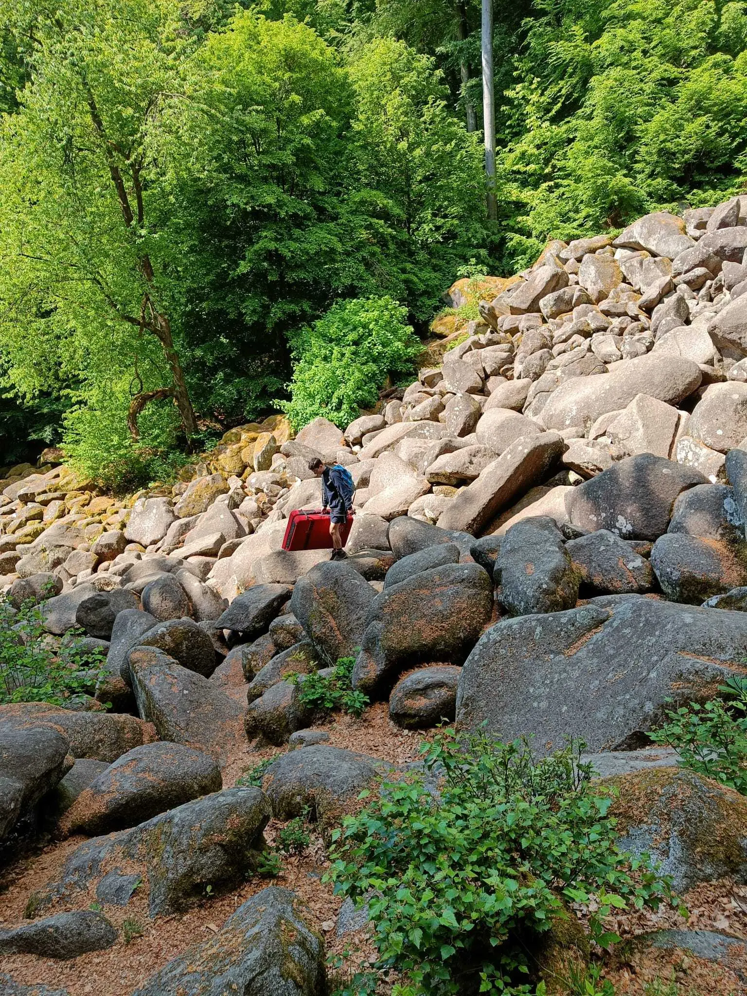 jungs beim felsbouldern | © david wahl