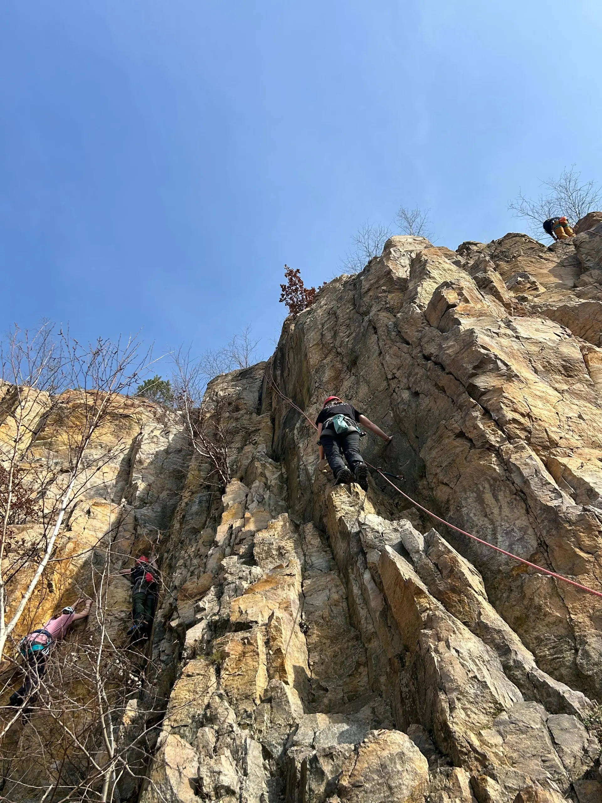 junge beim felsklettern | © leonie hoffmann